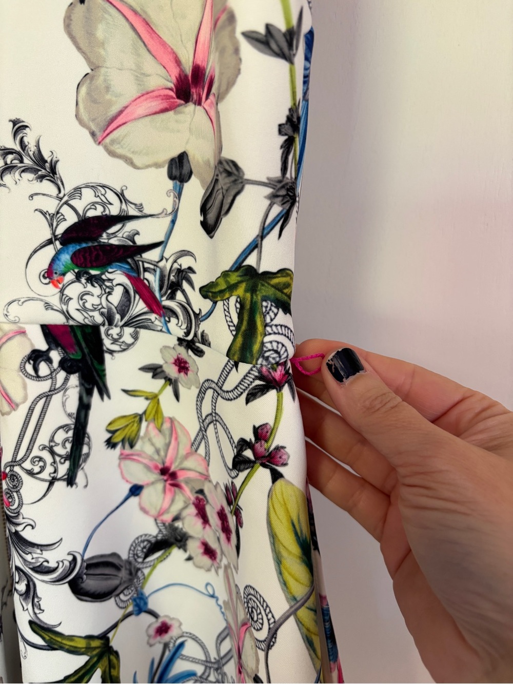 Ted Baker Samm Floral Dress Size 4 Passion Flower Fit & Flare Wedding Guest - Picture 7 of 15